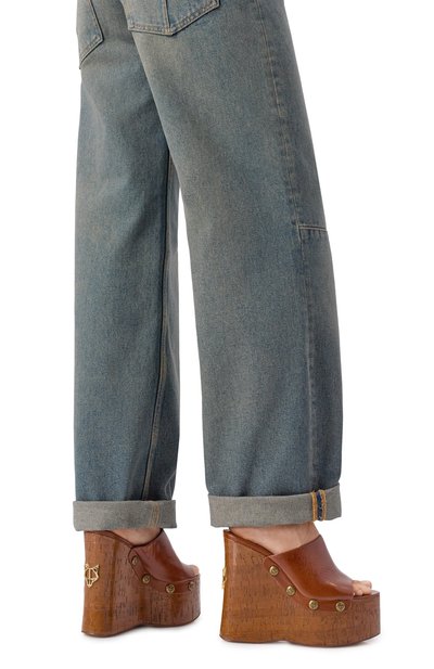 Кожаные сабо tulip NAKED WOLFE, арт. TULIP/LEATHER, фото 3