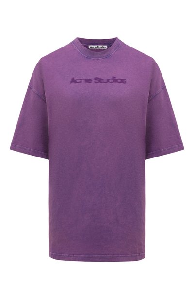 Женская хлопковая футболка ACNE STUDIOS, арт. FN-WN-TSHI000639