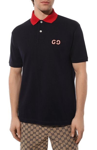 Хлопковое поло GUCCI, арт. 574086 XJA6C, фото 3