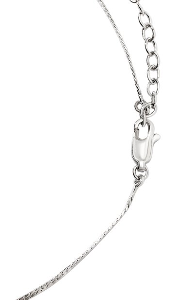 Колье LUV AJ серебряного цвета по цене 23900 руб., арт. SS23-N-BSSN-S, фото 4 Колье LUV AJ, арт. SS23-N-BSSN-S, фото 4