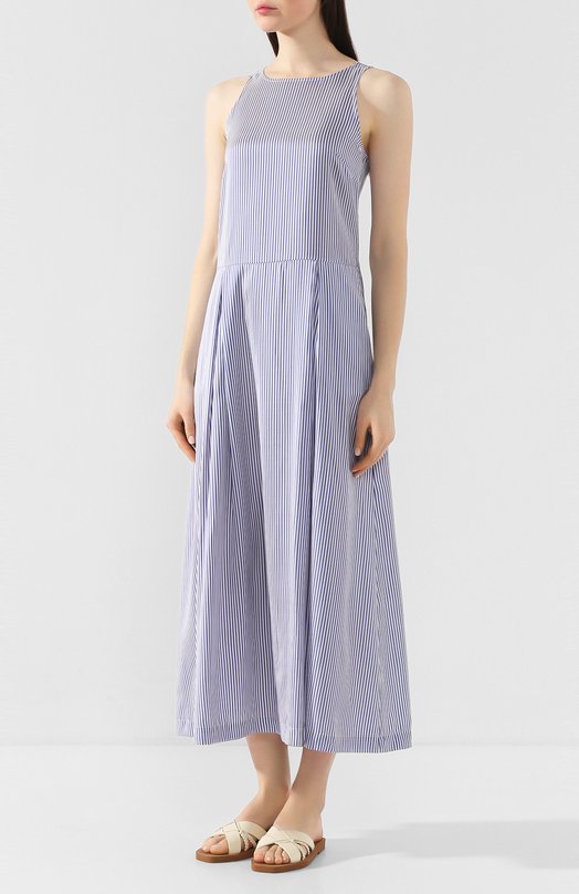 Шелковое платье Twins Florence Голубой, фото 3