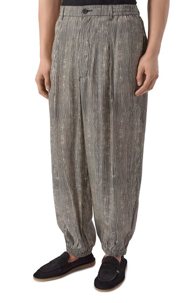 Джоггеры из лиоцелла и вискозы EMPORIO ARMANI, арт. EM005490/AF14214, фото 3