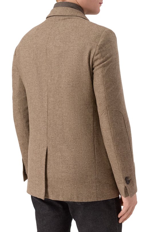 Пиджак из шерсти и кашемира Corneliani 266557-2618385 Бежевый  266557-2618385 Фото 5