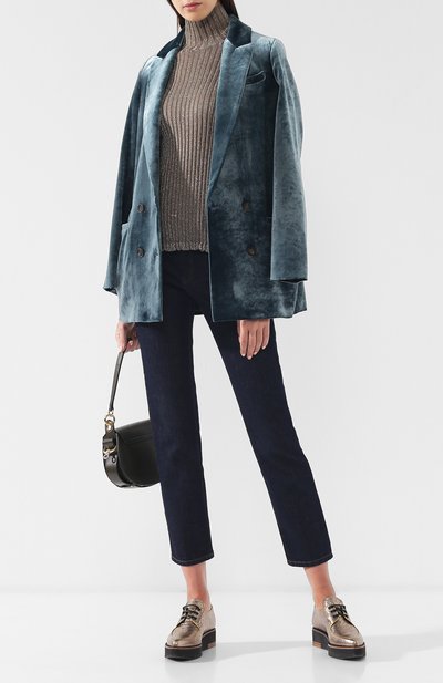 Двубортный бархатный жакет BRUNELLO CUCINELLI, арт. MA588M8654, фото 2