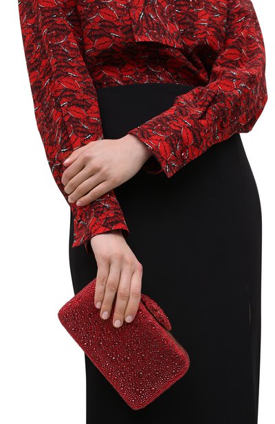 Клатч VALENTINO красного цвета по цене 566500 руб., арт. VW2B0I31/FEI, фото 2 Клатч VALENTINO, арт. VW2B0I31/FEI, фото 2