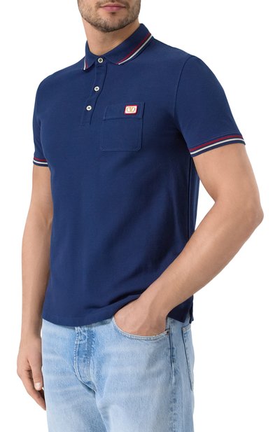 Хлопковое поло VALENTINO, арт. 6V3MH01KAQJ, фото 3