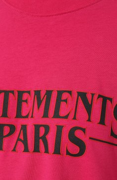 Мужского хлопковая футболка VETEMENTS фуксия цвета, арт. UE54TR330H | Фото 8 (Региональные ограничения белый список (Axapta Mercury): Не проставлено; Принт: С принтом; Нос: Не проставлено; Материал внешний: Хлопок; Стили: Спорт-шик; Женское Кросс-КТ: Футболка-одежда)