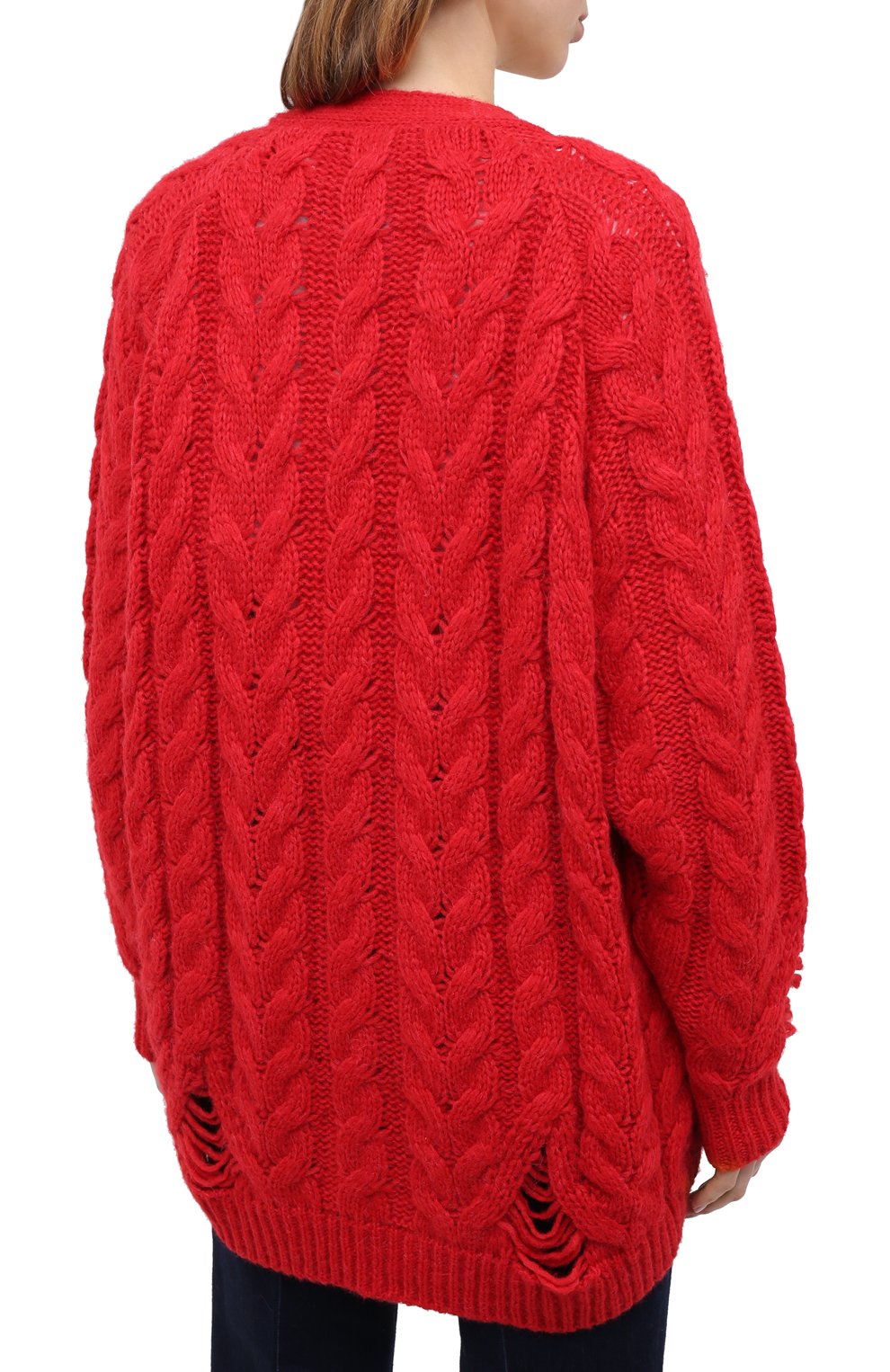 Шерстяной кардиган STELLA MCCARTNEY красного цвета по цене 75500 руб., арт. 601797/S2203, фото 4 Шерстяной кардиган STELLA MCCARTNEY, арт. 601797/S2203, фото 4