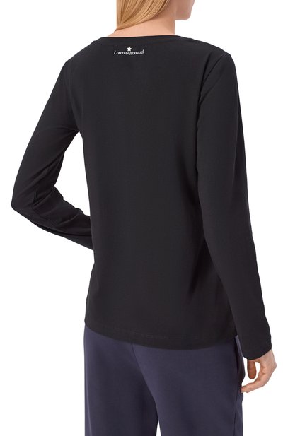 Хлопковый лонгслив LORENA ANTONIAZZI, арт. TS10/9999, фото 4