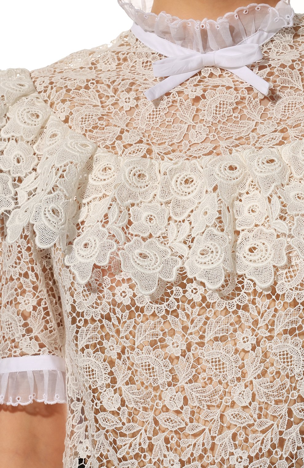 Хлопковый топ MIU MIU, арт. MT1553-1E3K-F0009, фото 5