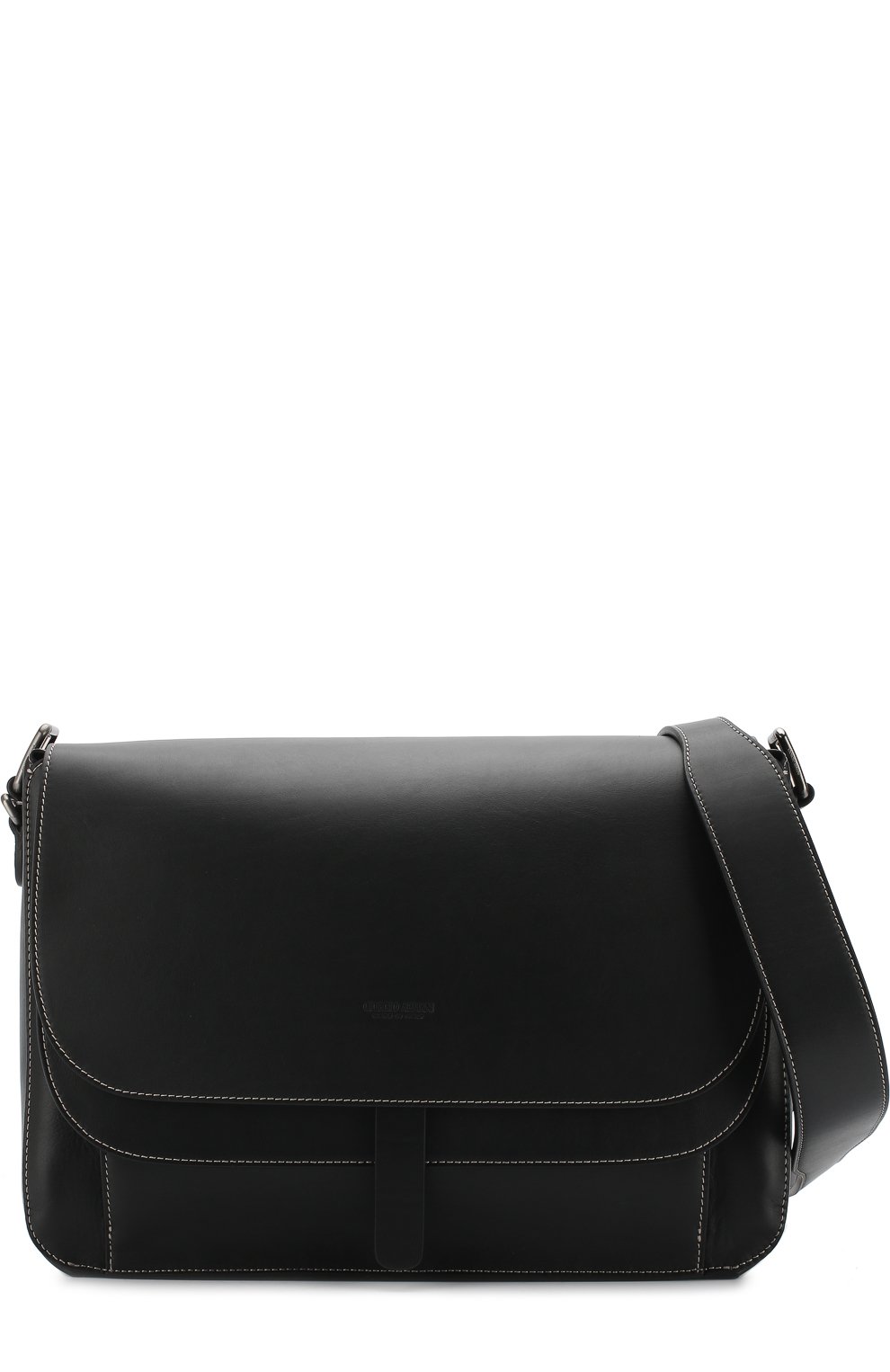 Кожаный мессенджер с клапаном GIORGIO ARMANI, арт. Y2M193/YDI5J, фото 5