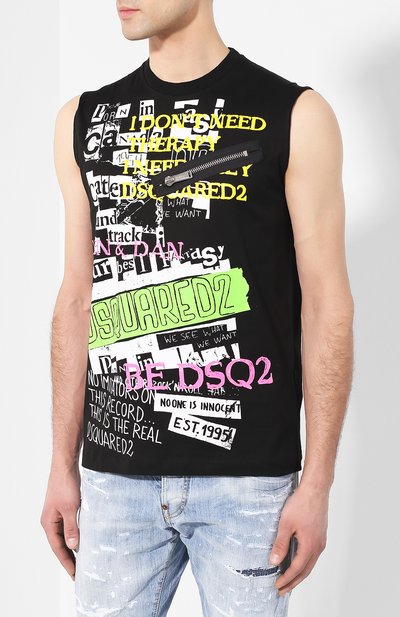Хлопковая майка DSQUARED2, арт. S74GD0538/S22427, фото 3