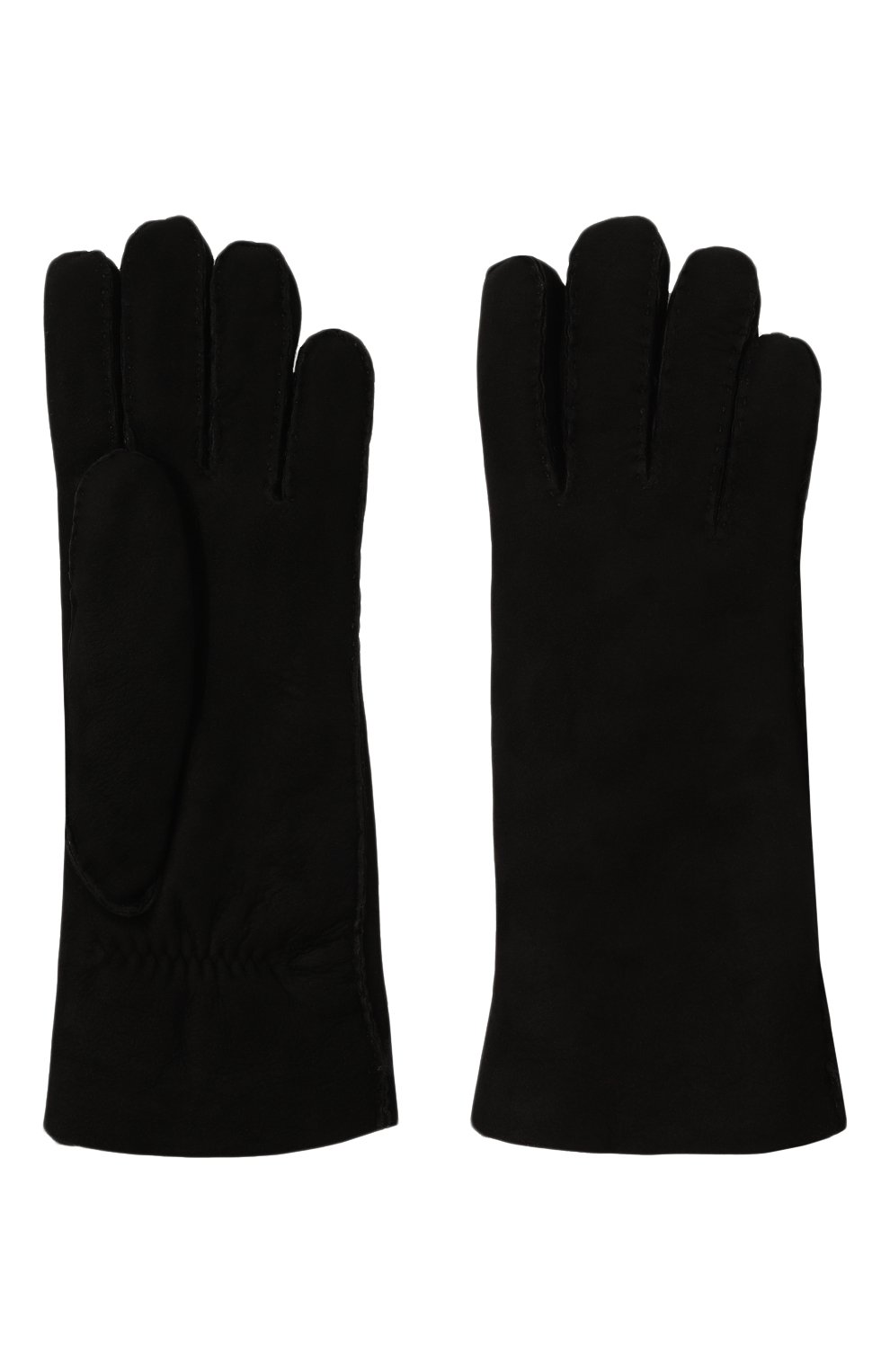 Замшевые перчатки AGNELLE черного цвета по цене 14650 руб., арт. DENISE, фото 2 Замшевые перчатки AGNELLE, арт. DENISE, фото 2