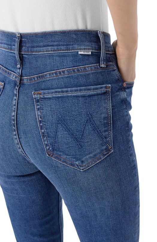 Джинсы High Waisted Runaway Mother 1043-2104/HIGH WAISTED RUNAWAY Синий  1043-2104/HIGH WAISTED RUNAWAY Фото 5