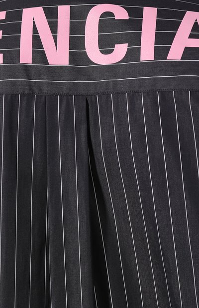 Хлопковая рубашка BALENCIAGA черно-белого цвета по цене 67300 руб., арт. 520497/TGM04, фото 5 Хлопковая рубашка BALENCIAGA, арт. 520497/TGM04, фото 5