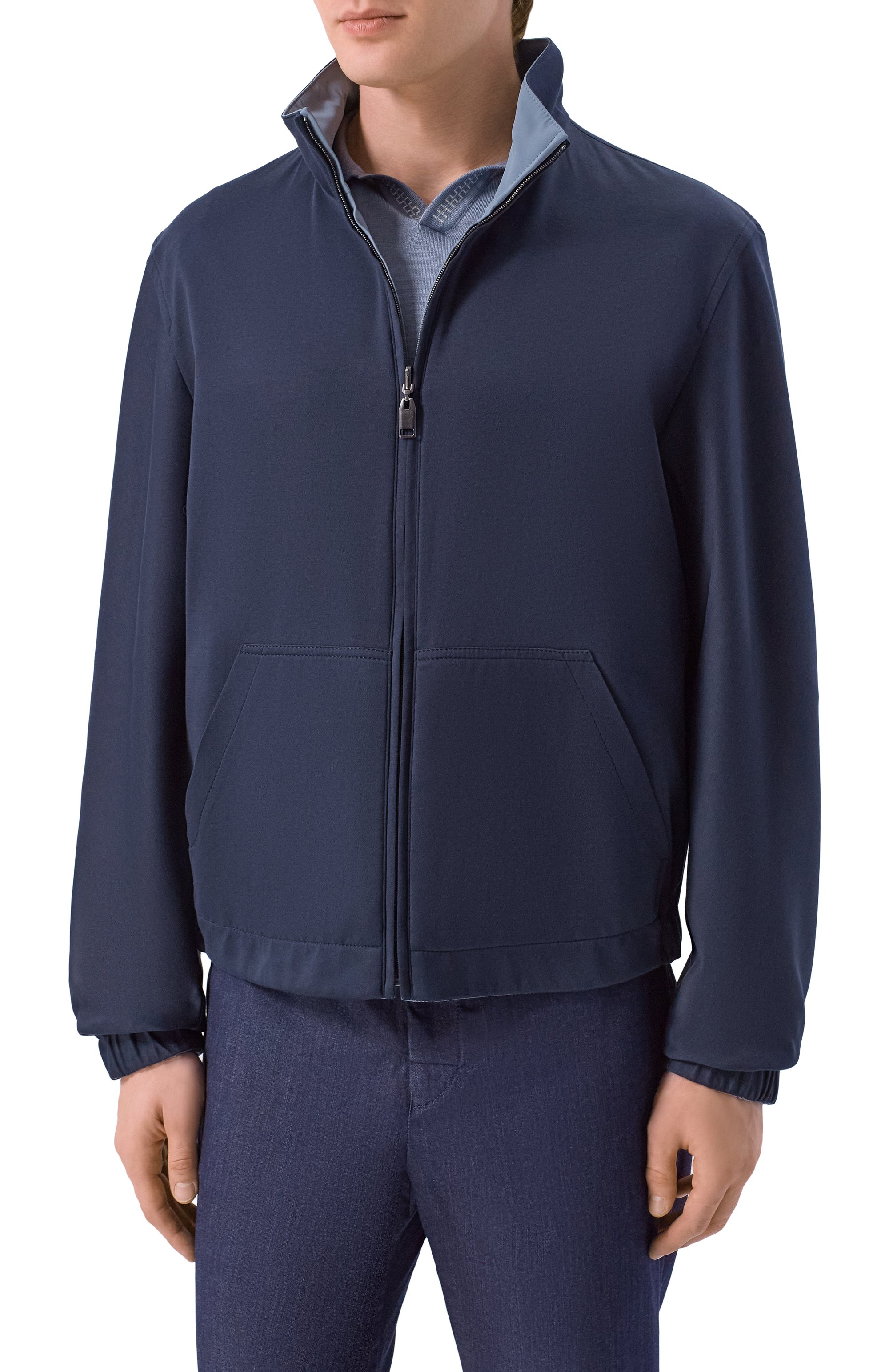 Двусторонняя куртка BRIONI голубого цвета по цене 527500 руб., арт. SBLS0L/PC40Q, фото 6 Двусторонняя куртка BRIONI, арт. SBLS0L/PC40Q, фото 6