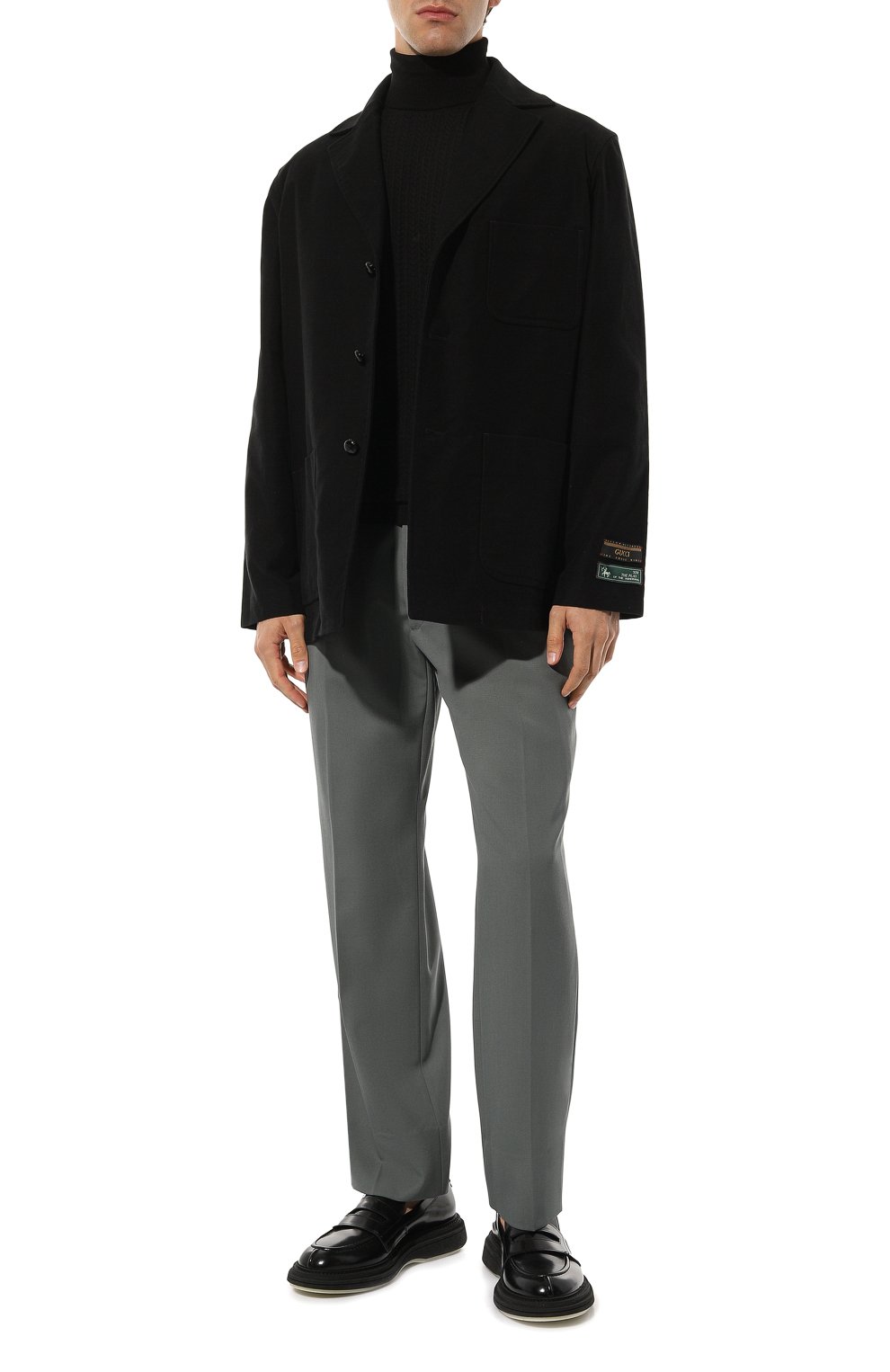 Водолазка из хлопка и кашемира GIORGIO ARMANI, арт. 6RSMA6/SMA6Z, фото 2