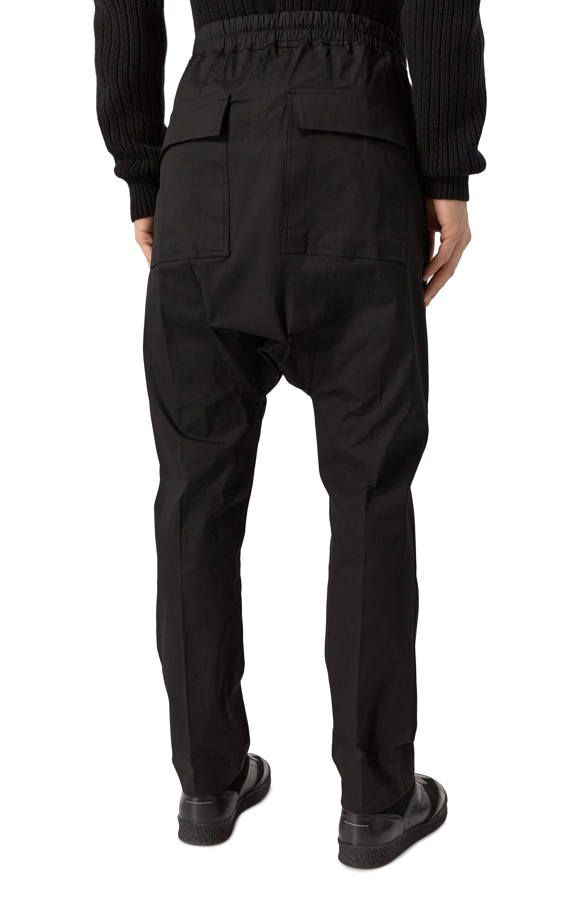 Хлопковые брюки RICK OWENS, арт. RU02E1380/TE, фото 4