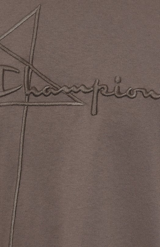 фото Хлопковая футболка rick owens x champion rick owens