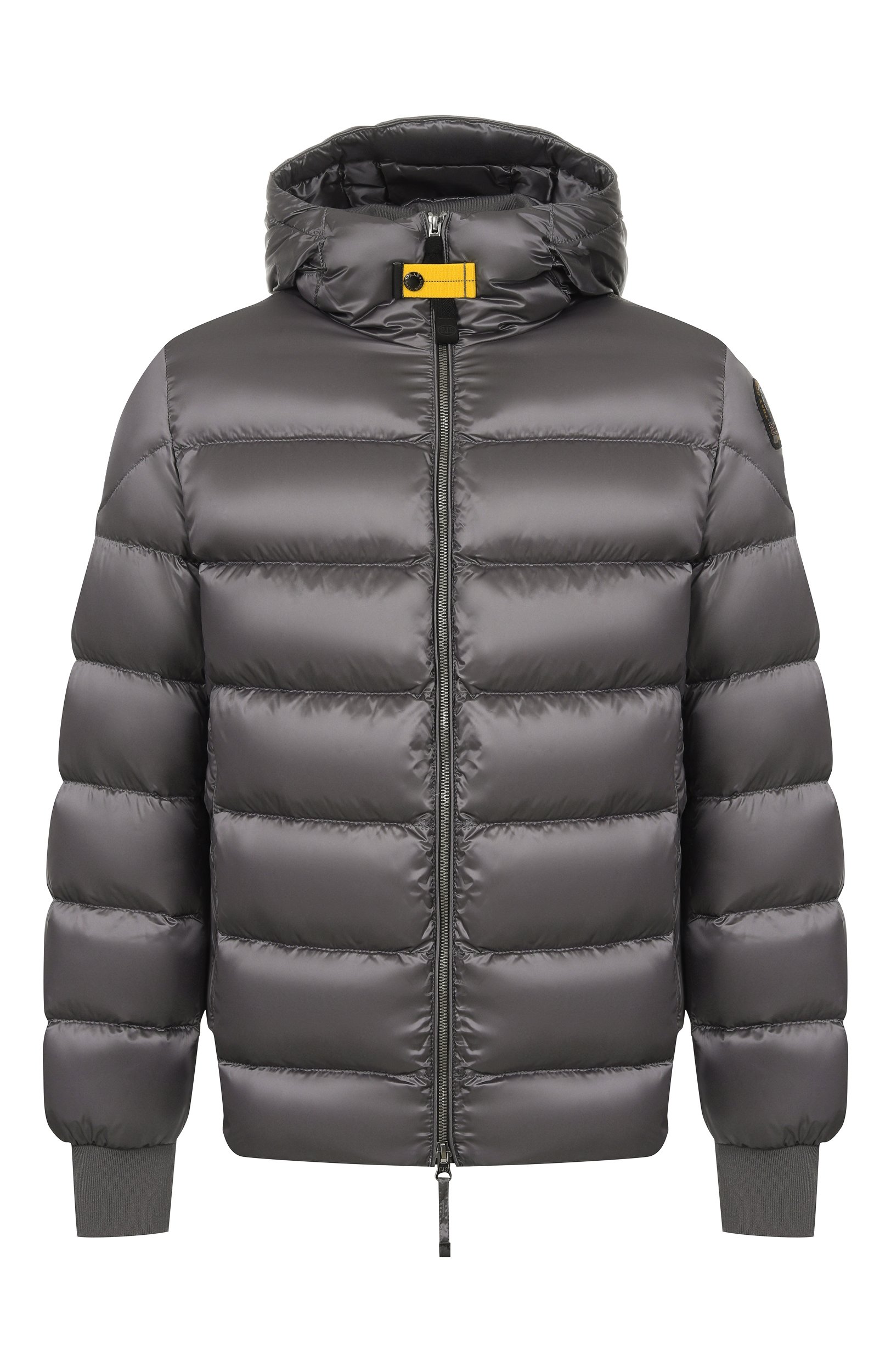 Пуховик PARAJUMPERS серого цвета по цене 86100 руб., арт. 26WMPMPUSX13, фото 1 Пуховик PARAJUMPERS, арт. 26WMPMPUSX13, фото 1