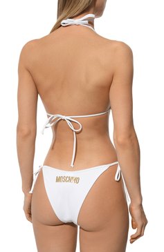 Женский треугольный бра MOSCHINO белого цвета, арт. A5716/4901 | Фото 3 (Женское Кросс-КТ: Раздельные купальники; Материал внешний: Синтетический материал; Материал сплава: Проставлено; Нос: Не проставлено)