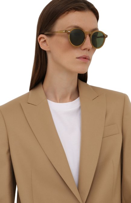 Женские солнцезащитные очки MOSCOT светло-коричневого цвета, арт. MILTZEN SUN 0208-04 | Фот�о 2 (Тип очков: С/з; Региональные ограничения белый список (Axapta Mercury): RU, Не проставлено; Кросс-КТ: С/з-унисекс; Нос: Не проставлено; Материал: Пластик; Оптика Гендер: оптика-унисекс)