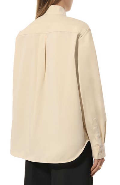 Хлопковая рубашка TOTEME, арт. 241-WRT993-FB0070, фото 4