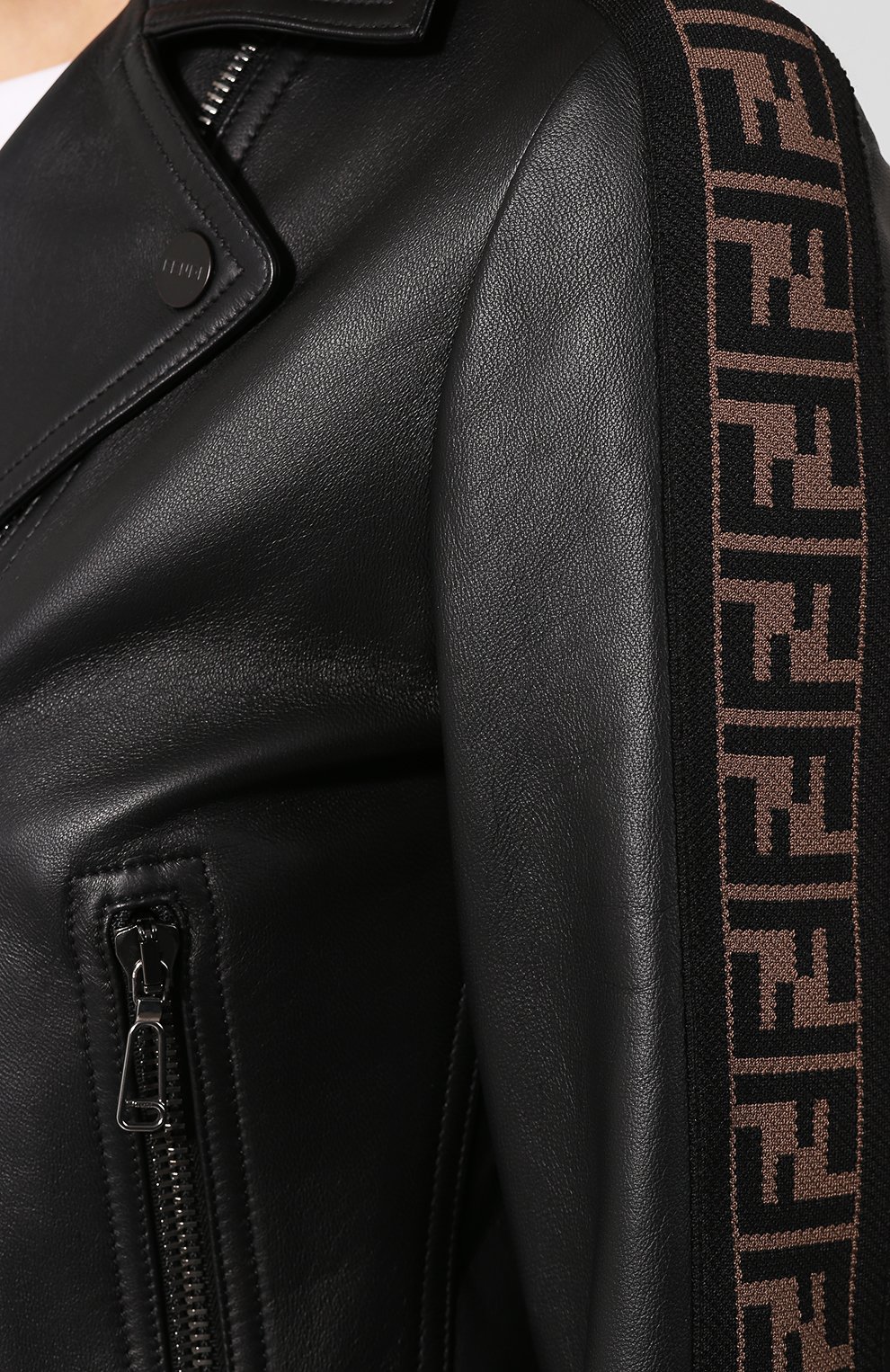 Кожаная куртка FENDI, арт. FPJ706 NBA, фото 5