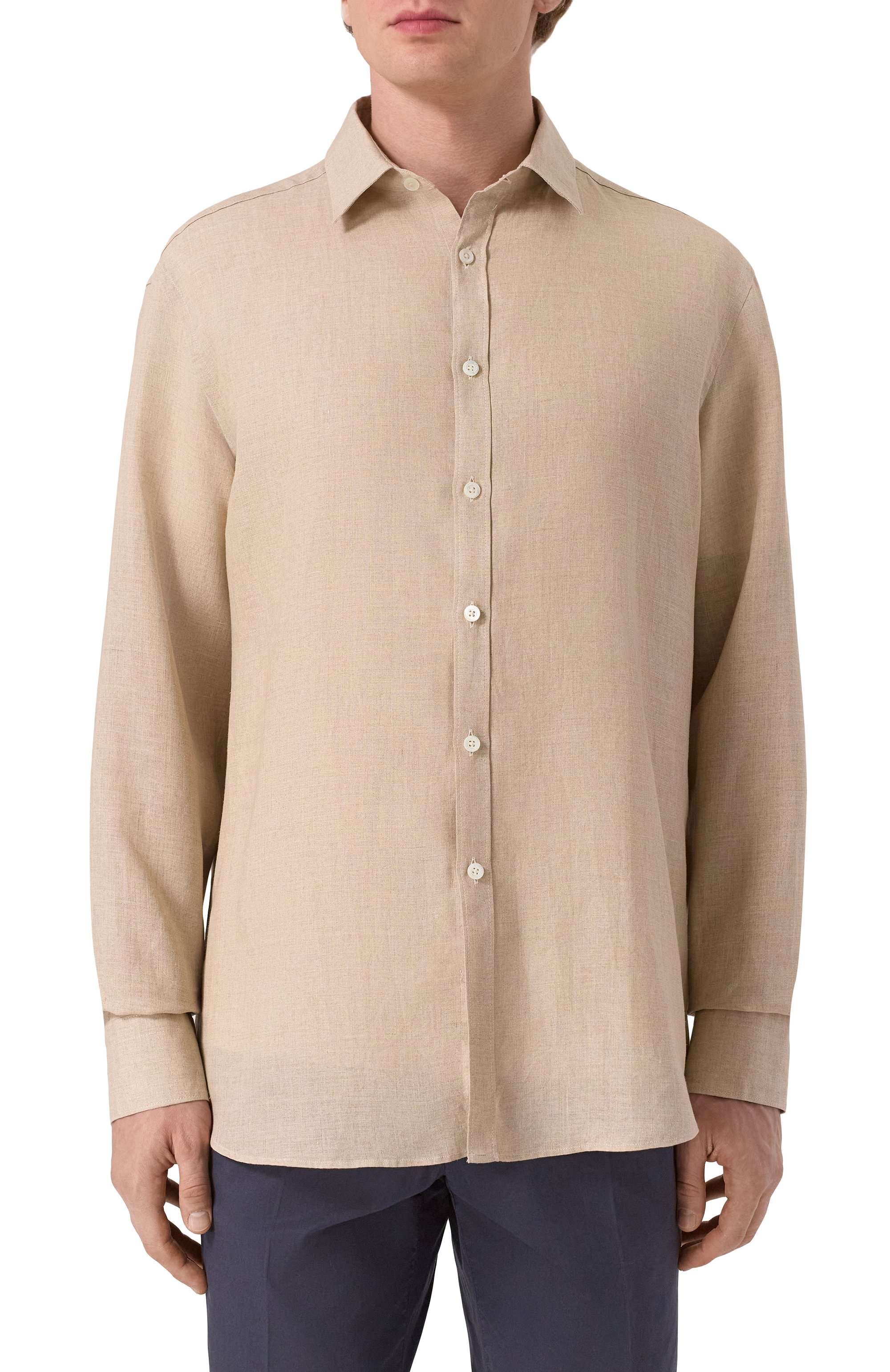 Льняная рубашка CANALI, арт. CSL7077/GL03099, фото 3