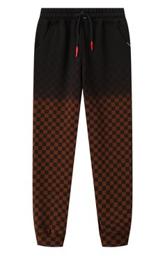 Детские хлопковые джоггеры SPRAYGROUND коричневого цвета, арт. SPY939 | Фото 1 (Материал сплава: Проставлено; Нос: Не проставлено; Мальчики Кросс-КТ: Джоггеры-одежда, Брюки-спорт; Материал внешний: Хлопок; Ростовка одежда: 8 лет | 128 см, 12 лет | 152 см, 13 - 15 лет | 158 см, 16 лет | 164 см, 10 - 11 лет | 140 - 146см)