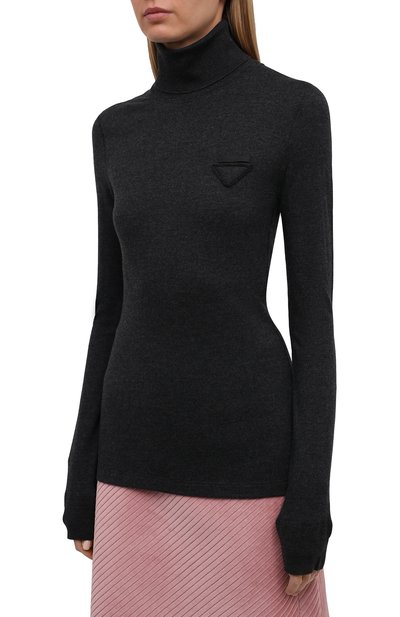 Водолазка из шерсти и кашемира PRADA, арт. 39529-1ZCE-F0480-212, фото 3