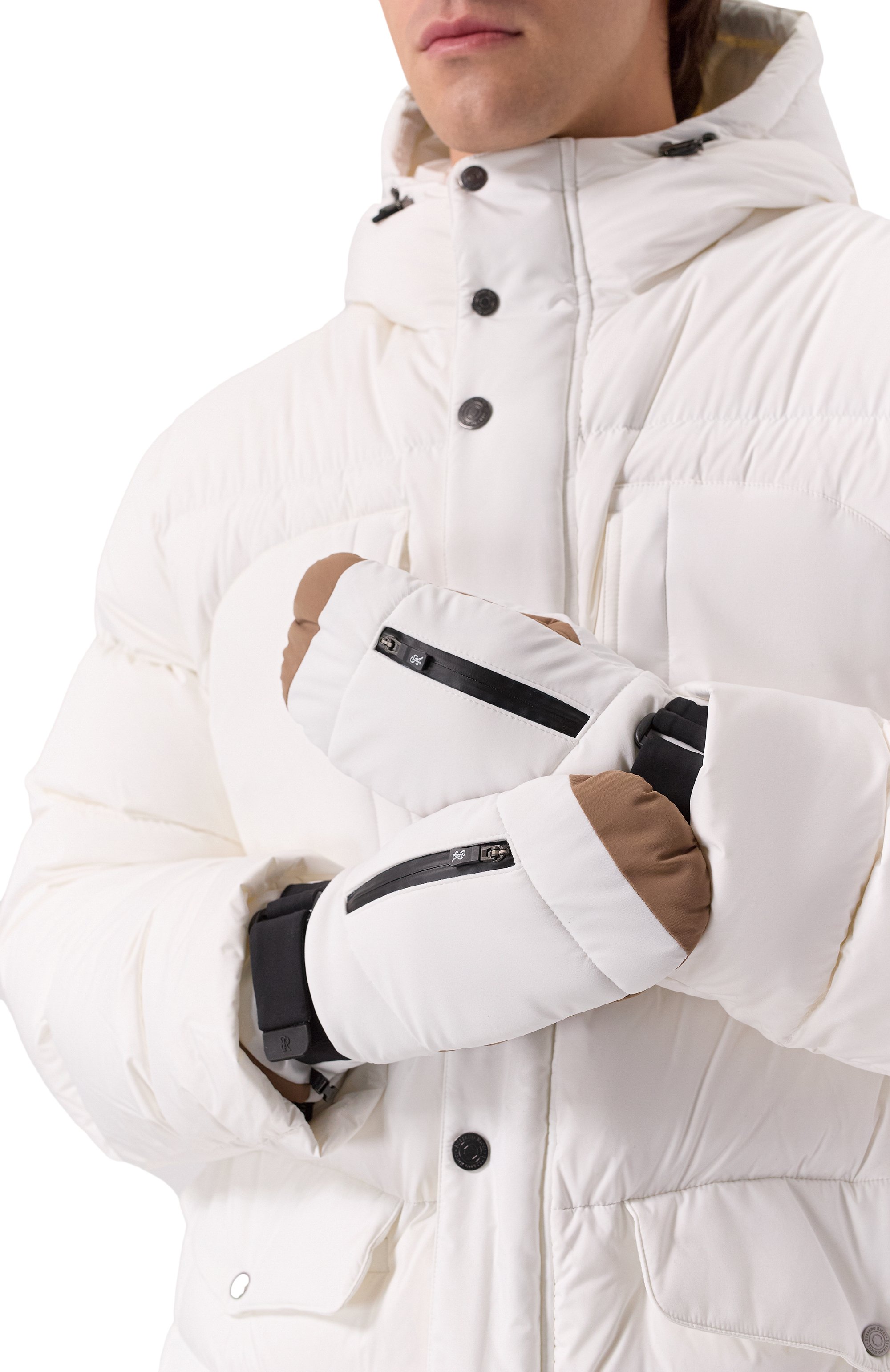 Варежки STEFANO RICCI белого цвета по цене 116000 руб., арт. M6G5300010/PA003R, фото 2 Варежки STEFANO RICCI, арт. M6G5300010/PA003R, фото 2