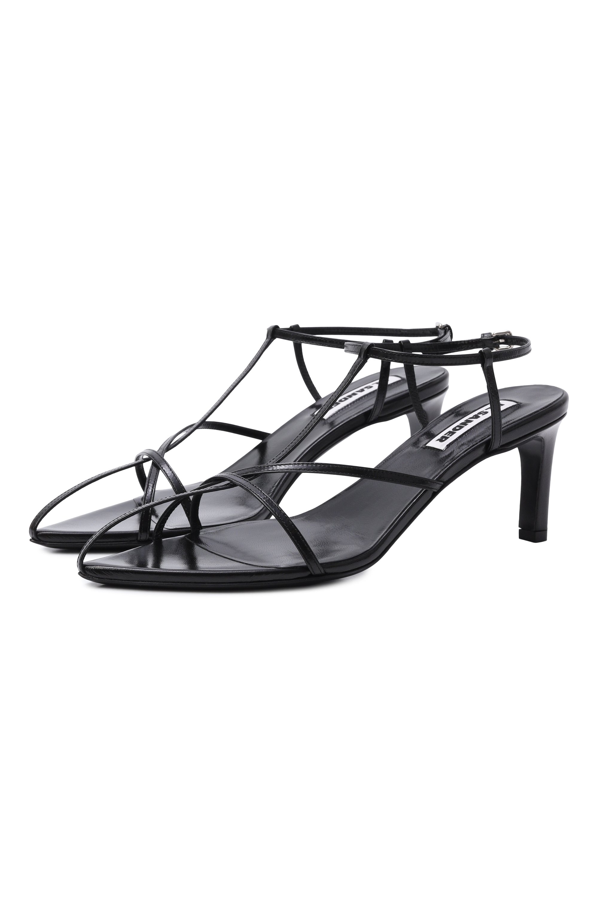 Кожаные босоножки cage JIL SANDER, арт. J15WL0062/P6519, фото 1