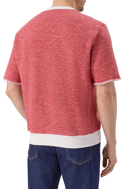 Свитшот из хлопка и льна BRUNELLO CUCINELLI, арт. MR8313378G, фото 4