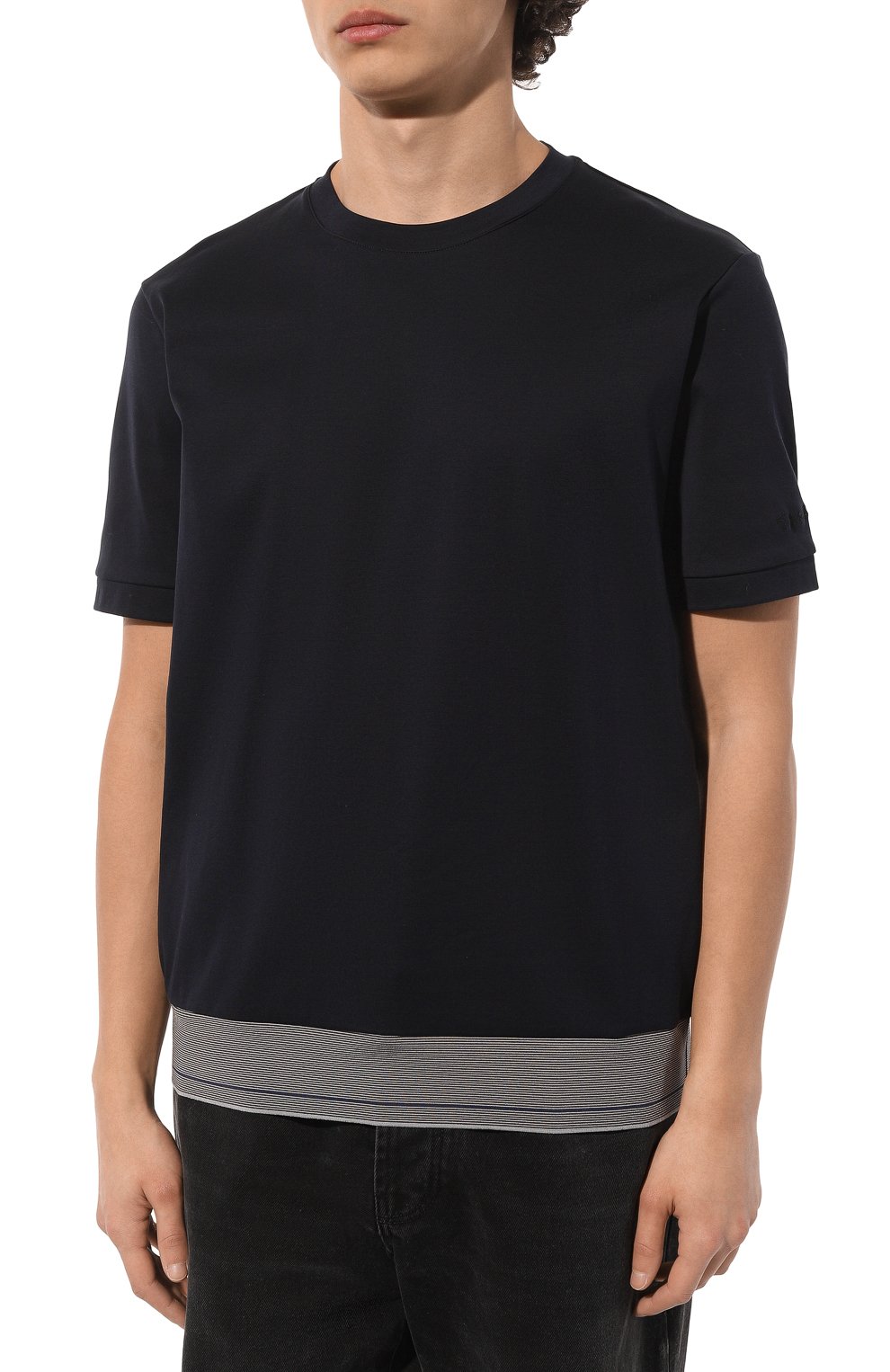 Хлопковая футболка GIORGIO ARMANI, арт. 3DSM52/SJFBZ, фото 3