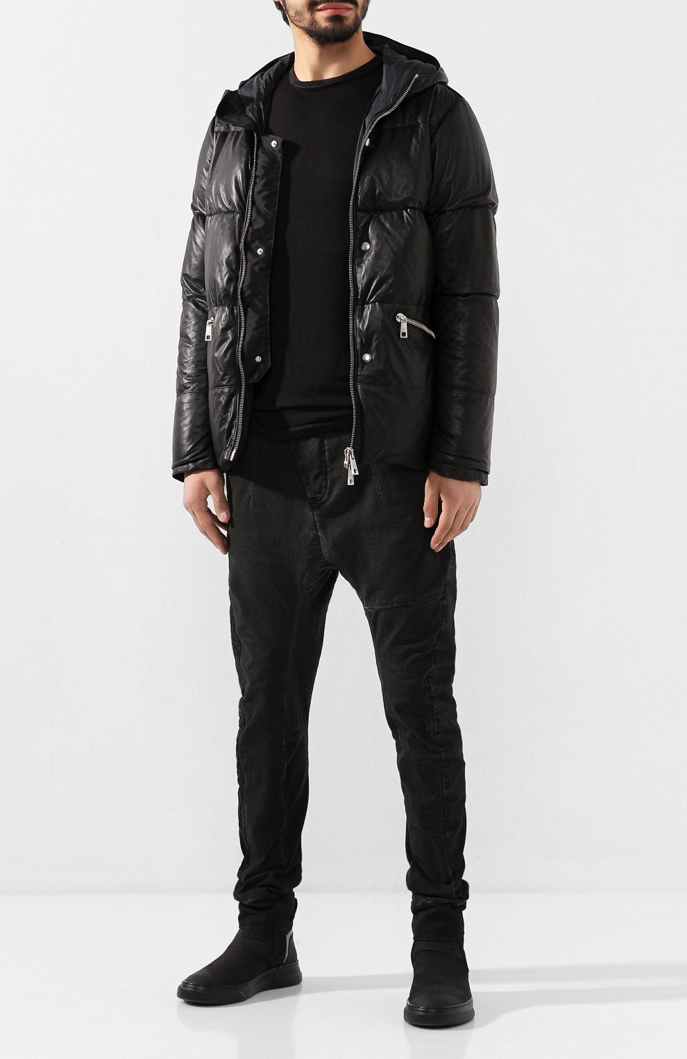 Комбинированные кеды BRUNO BORDESE черного цвета по цене 45200 руб., арт. BBUBY16M, фото 2 Комбинированные кеды BRUNO BORDESE, арт. BBUBY16M, фото 2