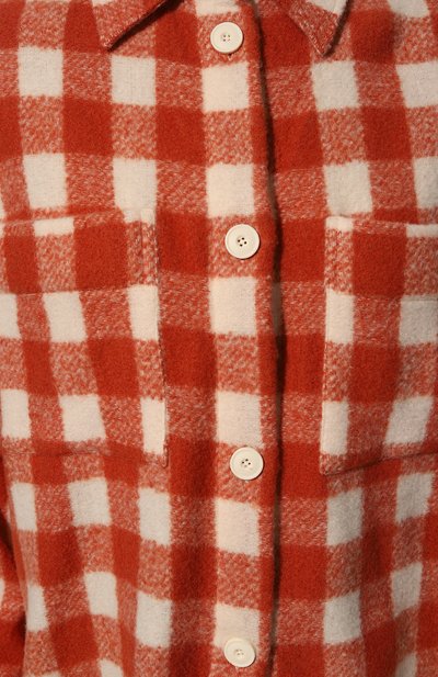 Рубашка из шерсти и кашемира DESTIN оранжевого цвета по цене 43050 руб., арт. MILVA/SACA 3, фото 5 Рубашка из шерсти и кашемира DESTIN, арт. MILVA/SACA 3, фото 5