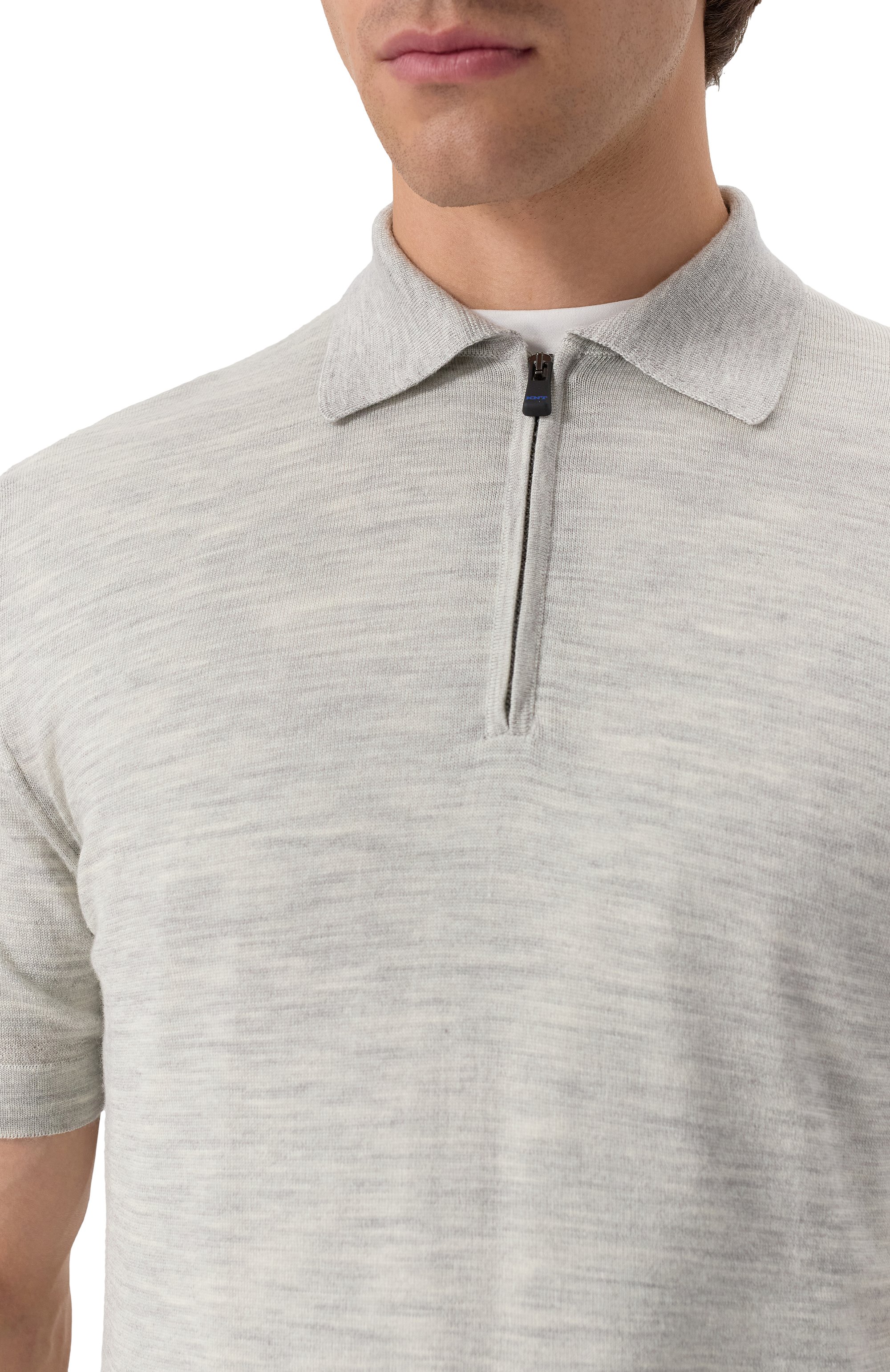 Поло из шерсти и шелка KITON, арт. UMM059202, фото 5