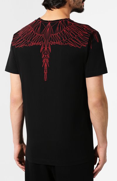 Хлопковая футболка MARCELO BURLON, арт. CMAA018F19001096, фото 4