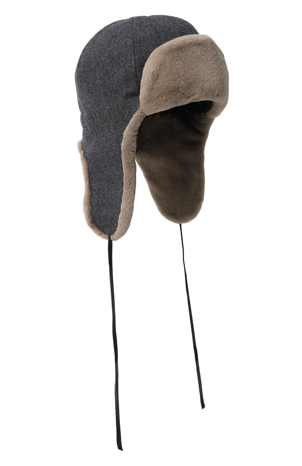 Кашемировая шапка-ушанка бруклин с мехом норки FURLAND, арт. 0130910050044600057, фото 1
