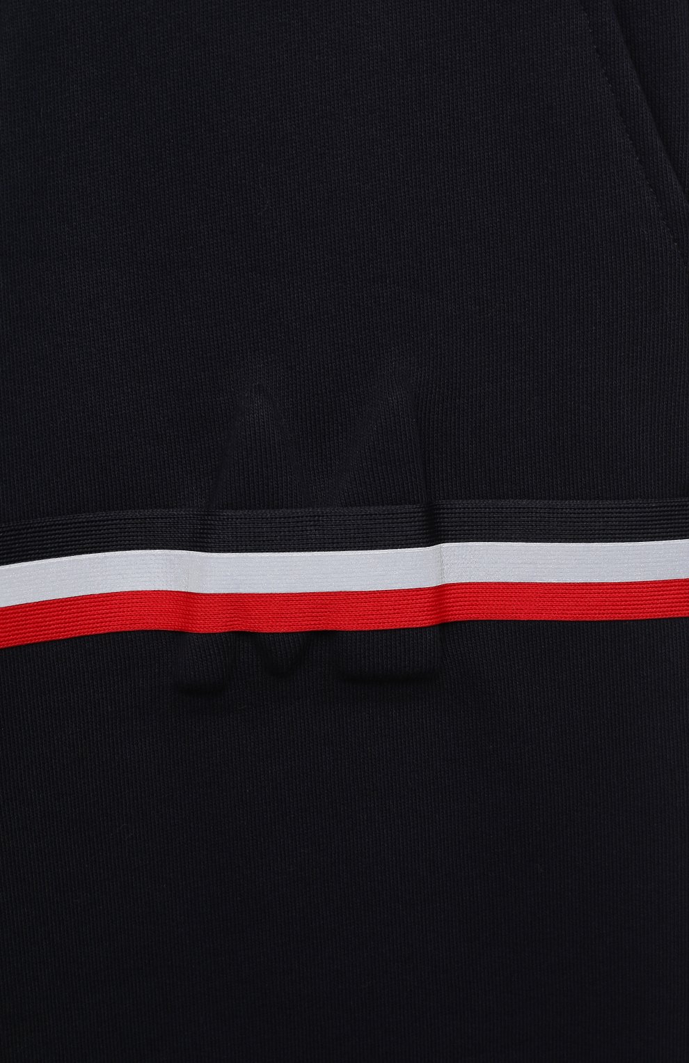 Хлопковые джоггеры MONCLER темно-синего цвета по цене 27050 руб., арт. F2-954-8H727-20-809B3/12-14A, фото 3 Хлопковые джоггеры MONCLER, арт. F2-954-8H727-20-809B3/12-14A, фото 3