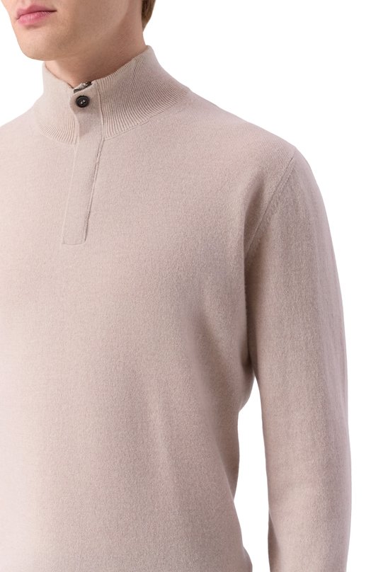 Кашемировый джемпер Corneliani 26M533-2625185 Бежевый  26M533-2625185 Фото 5
