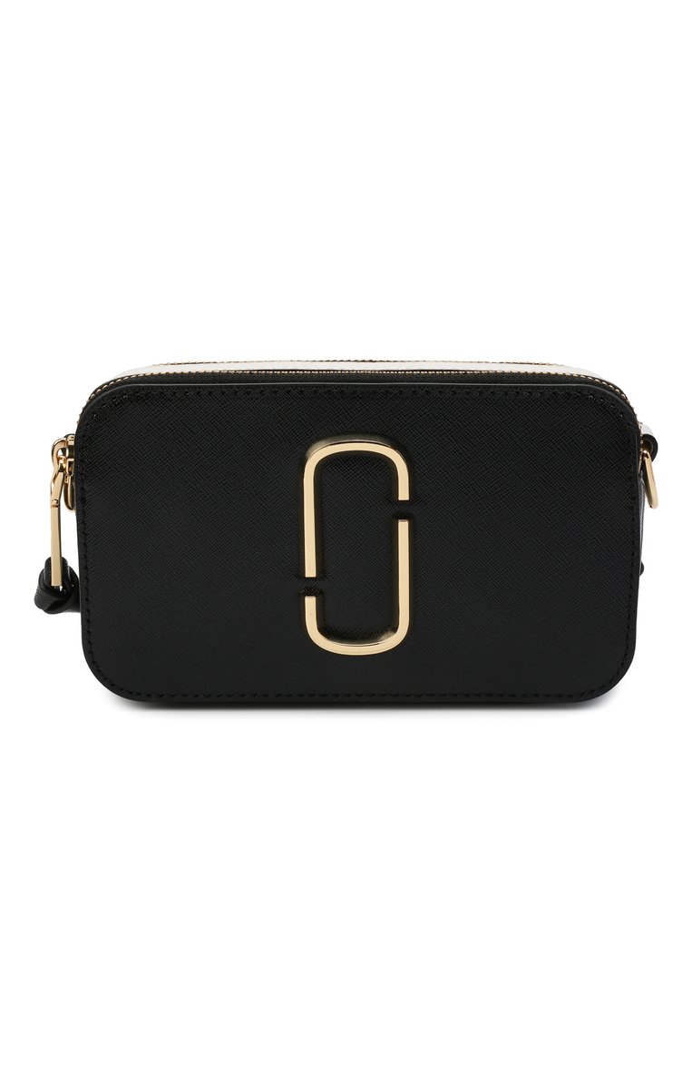 Женская сумка snapshot small MARC JACOBS (THE) черного цвета, арт. M0014146 | Фото 1 (Материал: Натуральная кожа; Ремень/цепочка: На ремешке; Сумки-технические: Сумки через плечо; Размер: small; Драгоценные камни: Проставлено; Материал сплава: Проставлено)