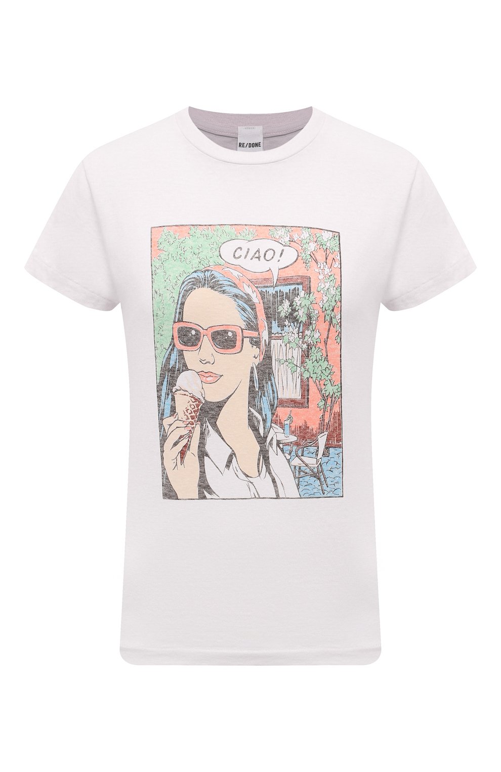 Хлопковая футболка RE/DONE, арт. 024-02WCGT290, фото 1