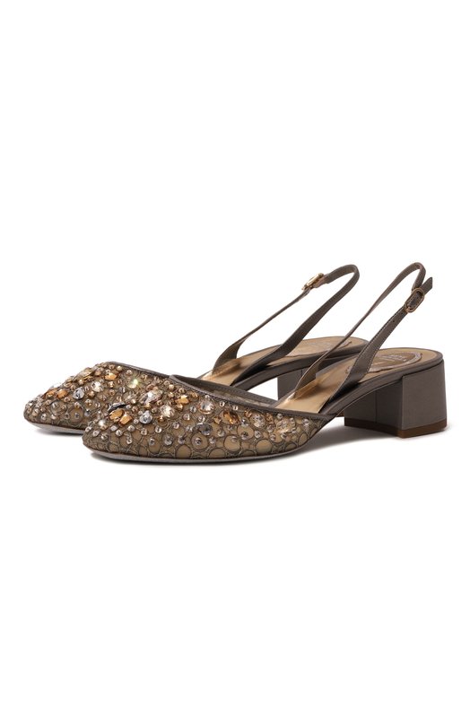 Текстильные туфли Cinderella 40 Rene Caovilla C11909-040/PN01 Серый C11909-040/PN01