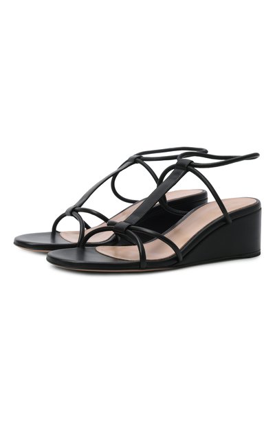Женские кожаные босоножки lilo 45 GIANVITO ROSSI, арт. G32740.45RIC.NAPNER0