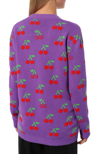 Шерстяной кардиган GUCCI, арт. 579932 XKAWB, фото 4