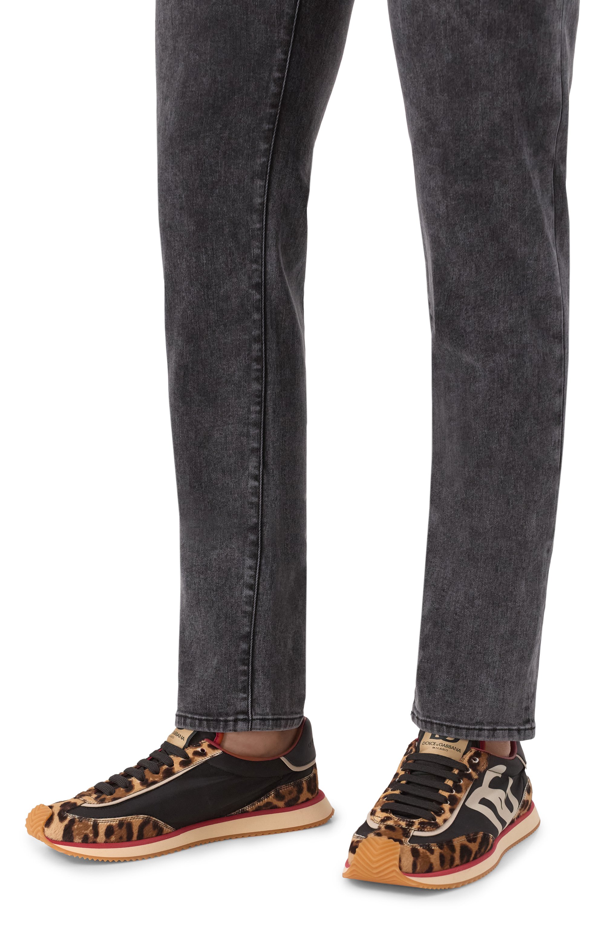 Комбинированные кроссовки dg cushion DOLCE & GABBANA, арт. CS2288/A6C75, фото 3