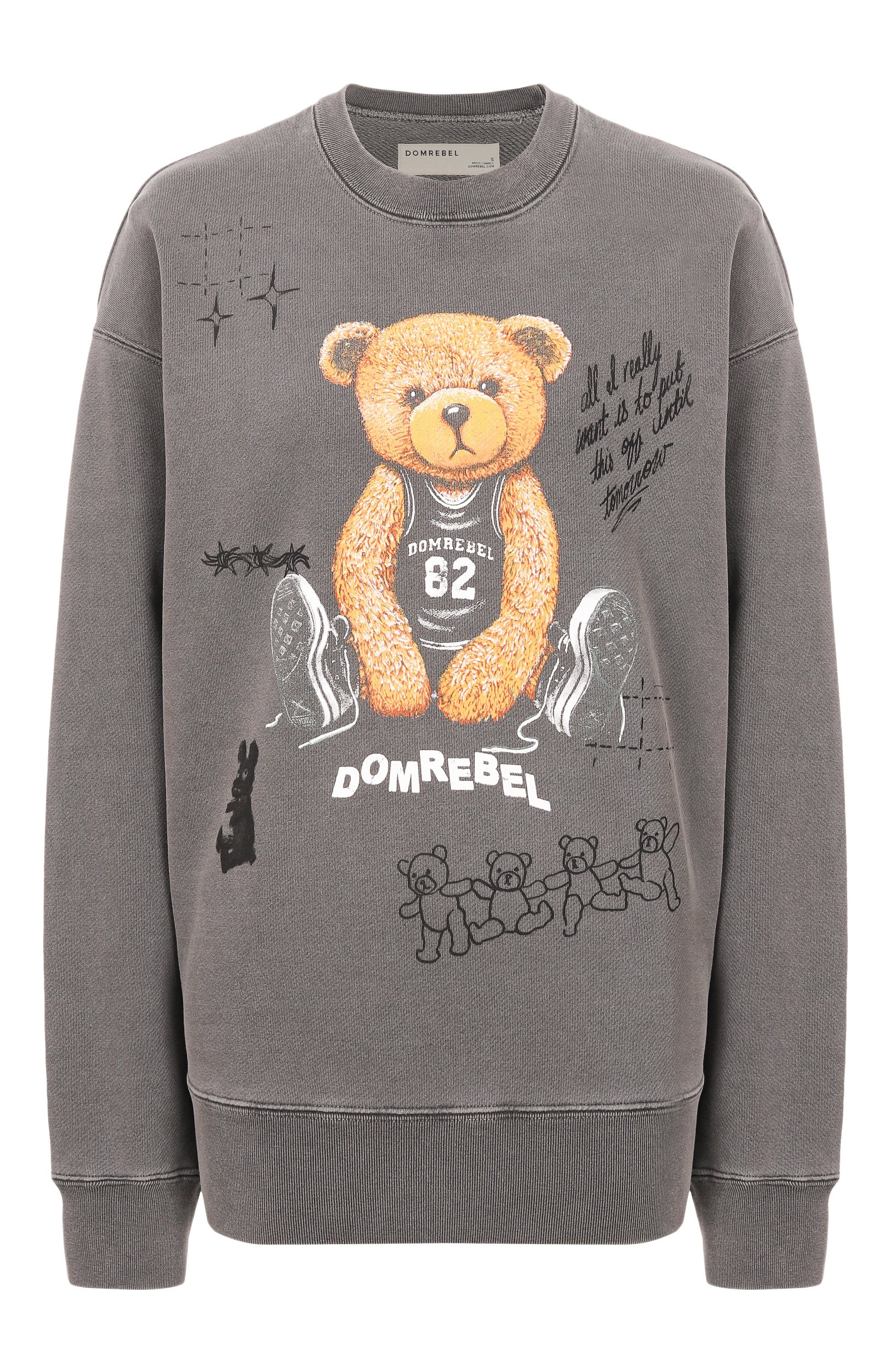 Хлопковый свитшот DOMREBEL, арт. PLAY SKETCH/SWEATSHIRT, фото 1