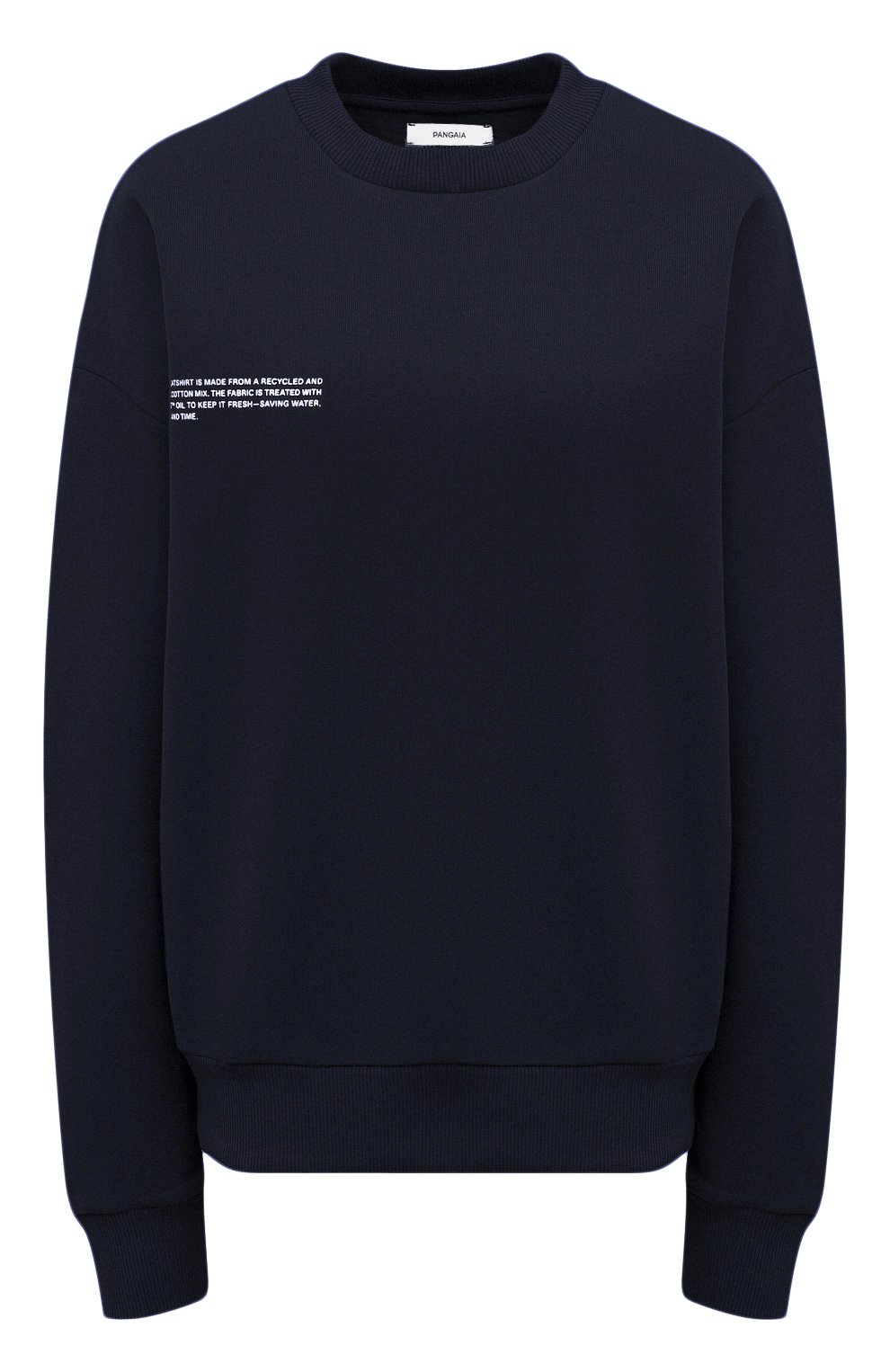 Хлопковый свитшот PANGAIA темно-синего цвета по цене 14650 руб., арт. 10000299, фото 1 Хлопковый свитшот PANGAIA, арт. 10000299, фото 1
